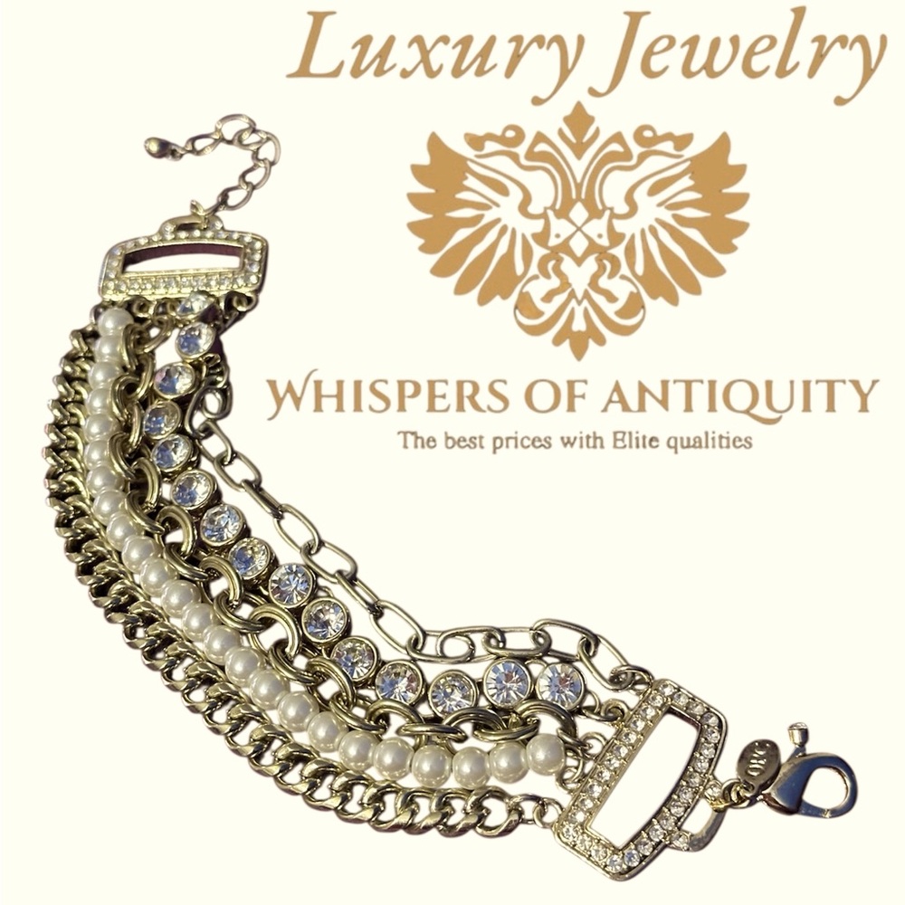 Off Park Collection Large Statement Bracelet Sign… - image 1